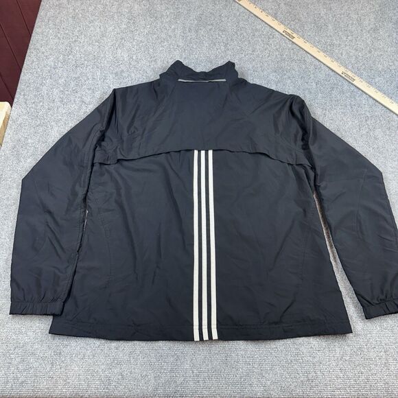 ADIDAS Women’s Windbreaker Jacket Full Zip Black Size XL Active Wear - Picture 5 of 8